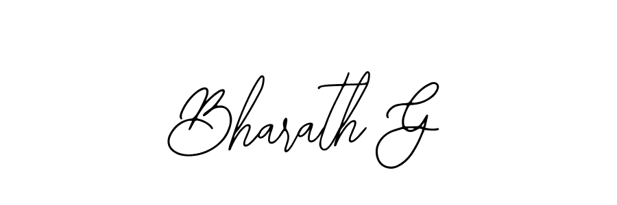 Make a beautiful signature design for name Bharath G. With this signature (Bearetta-2O07w) style, you can create a handwritten signature for free. Bharath G signature style 12 images and pictures png