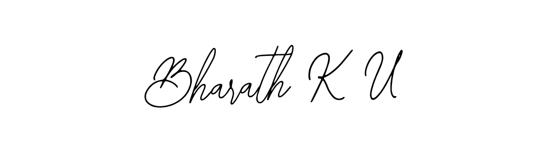 You should practise on your own different ways (Bearetta-2O07w) to write your name (Bharath K U) in signature. don't let someone else do it for you. Bharath K U signature style 12 images and pictures png