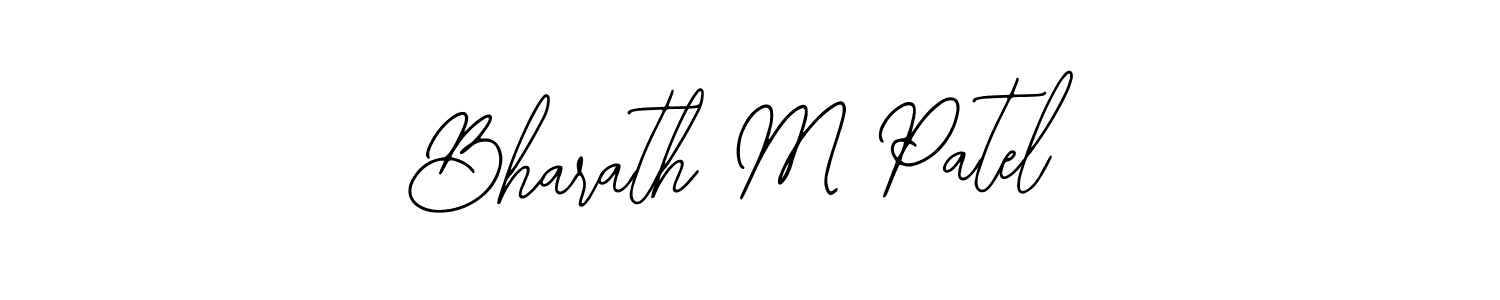 Design your own signature with our free online signature maker. With this signature software, you can create a handwritten (Bearetta-2O07w) signature for name Bharath M Patel. Bharath M Patel signature style 12 images and pictures png