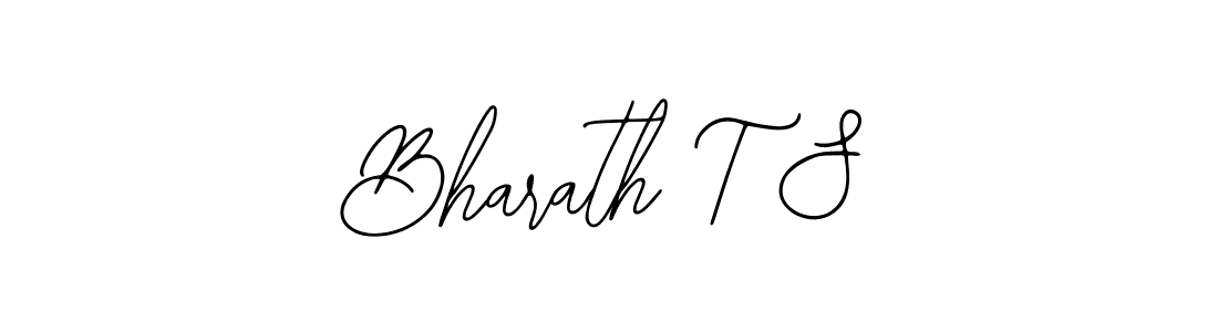 Create a beautiful signature design for name Bharath T S. With this signature (Bearetta-2O07w) fonts, you can make a handwritten signature for free. Bharath T S signature style 12 images and pictures png