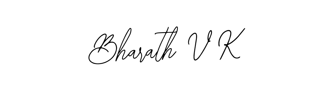 How to Draw Bharath V K signature style? Bearetta-2O07w is a latest design signature styles for name Bharath V K. Bharath V K signature style 12 images and pictures png