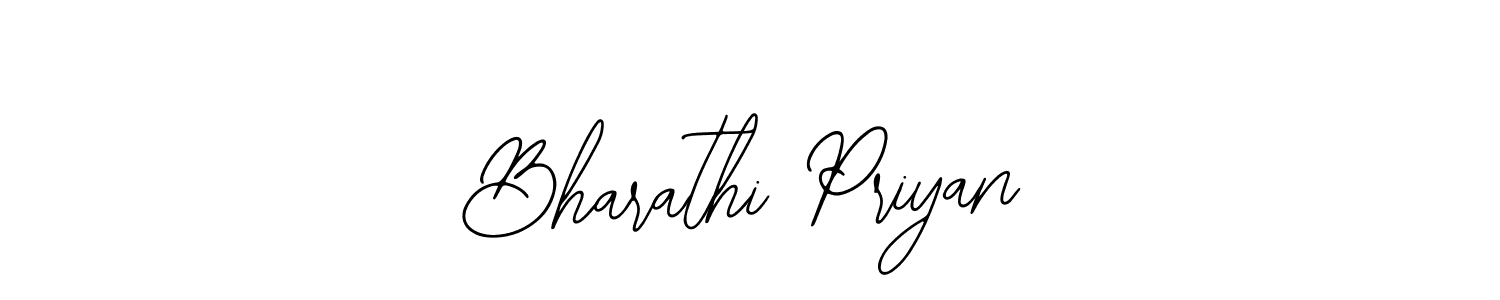 Similarly Bearetta-2O07w is the best handwritten signature design. Signature creator online .You can use it as an online autograph creator for name Bharathi Priyan. Bharathi Priyan signature style 12 images and pictures png