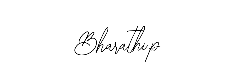 Make a beautiful signature design for name Bharathi.p. Use this online signature maker to create a handwritten signature for free. Bharathi.p signature style 12 images and pictures png