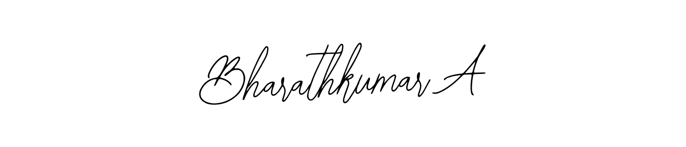 Use a signature maker to create a handwritten signature online. With this signature software, you can design (Bearetta-2O07w) your own signature for name Bharathkumar A. Bharathkumar A signature style 12 images and pictures png