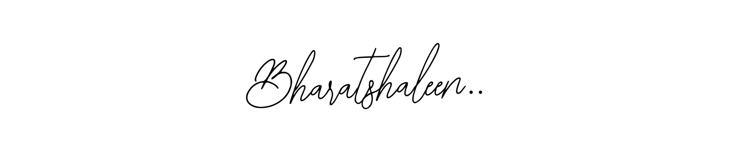 How to make Bharatshaleen.. name signature. Use Bearetta-2O07w style for creating short signs online. This is the latest handwritten sign. Bharatshaleen.. signature style 12 images and pictures png