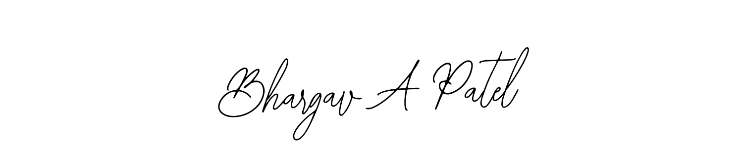 How to make Bhargav A Patel signature? Bearetta-2O07w is a professional autograph style. Create handwritten signature for Bhargav A Patel name. Bhargav A Patel signature style 12 images and pictures png
