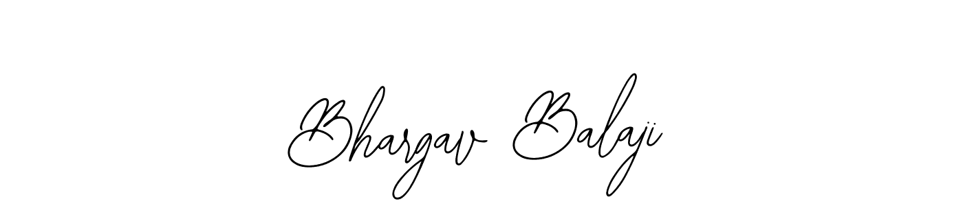 You should practise on your own different ways (Bearetta-2O07w) to write your name (Bhargav Balaji) in signature. don't let someone else do it for you. Bhargav Balaji signature style 12 images and pictures png