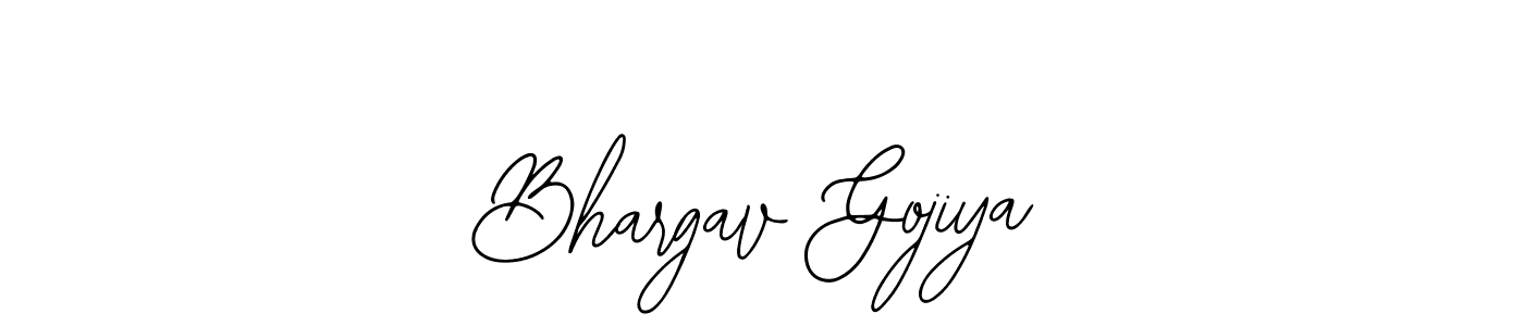 This is the best signature style for the Bhargav Gojiya name. Also you like these signature font (Bearetta-2O07w). Mix name signature. Bhargav Gojiya signature style 12 images and pictures png