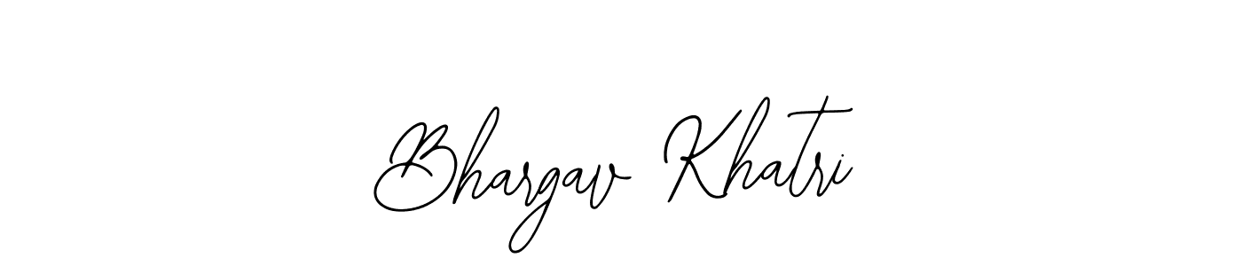 The best way (Bearetta-2O07w) to make a short signature is to pick only two or three words in your name. The name Bhargav Khatri include a total of six letters. For converting this name. Bhargav Khatri signature style 12 images and pictures png