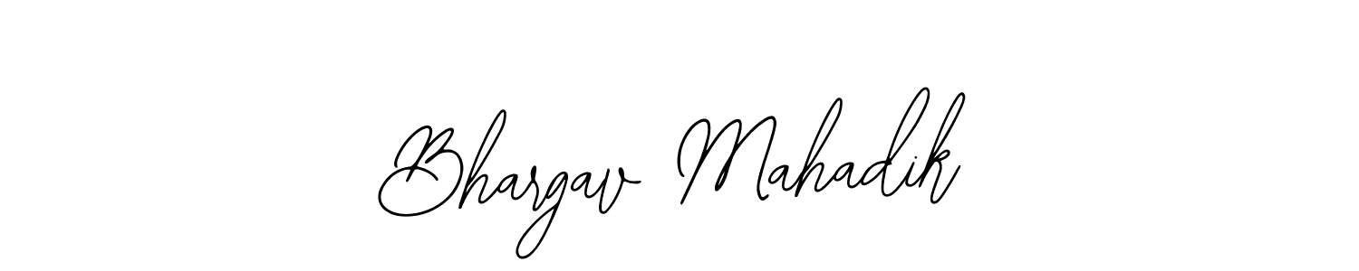 Design your own signature with our free online signature maker. With this signature software, you can create a handwritten (Bearetta-2O07w) signature for name Bhargav Mahadik. Bhargav Mahadik signature style 12 images and pictures png