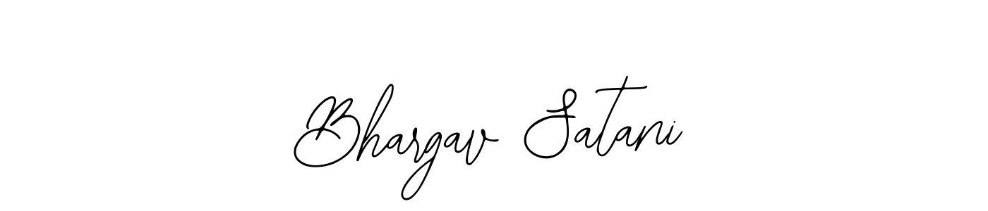 How to make Bhargav Satani name signature. Use Bearetta-2O07w style for creating short signs online. This is the latest handwritten sign. Bhargav Satani signature style 12 images and pictures png