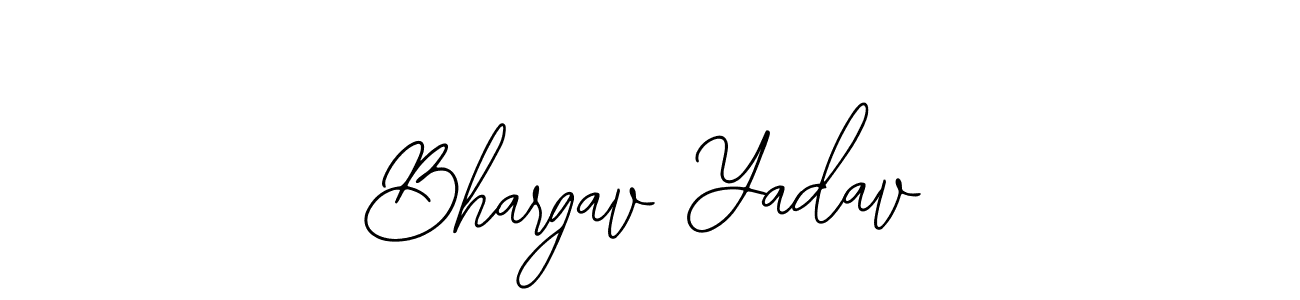 Similarly Bearetta-2O07w is the best handwritten signature design. Signature creator online .You can use it as an online autograph creator for name Bhargav Yadav. Bhargav Yadav signature style 12 images and pictures png