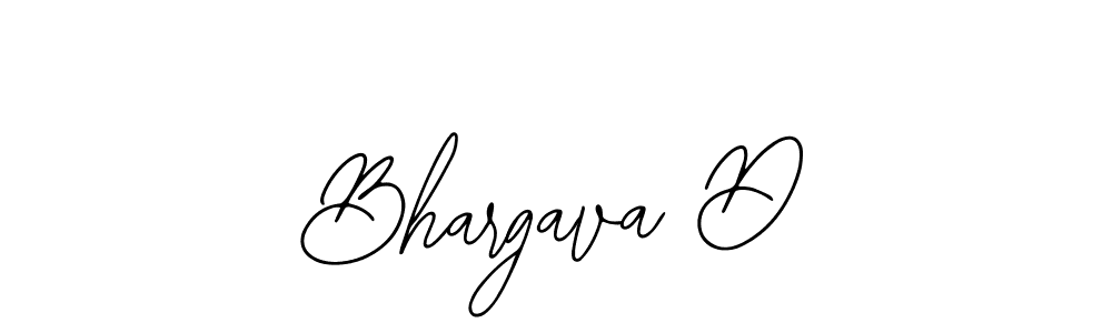 Design your own signature with our free online signature maker. With this signature software, you can create a handwritten (Bearetta-2O07w) signature for name Bhargava D. Bhargava D signature style 12 images and pictures png
