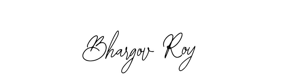 Design your own signature with our free online signature maker. With this signature software, you can create a handwritten (Bearetta-2O07w) signature for name Bhargov Roy. Bhargov Roy signature style 12 images and pictures png