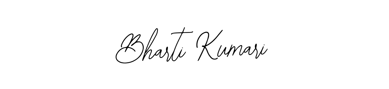 How to make Bharti Kumari name signature. Use Bearetta-2O07w style for creating short signs online. This is the latest handwritten sign. Bharti Kumari signature style 12 images and pictures png