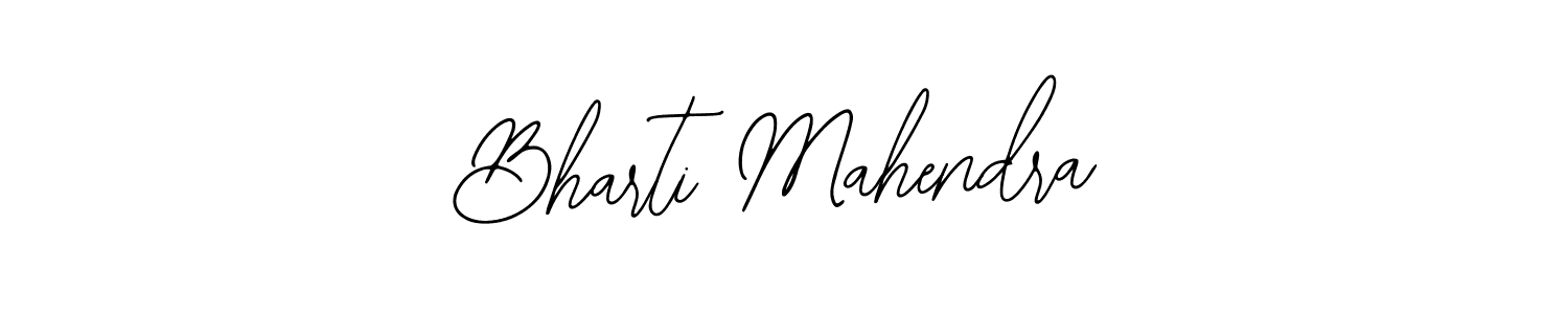 Design your own signature with our free online signature maker. With this signature software, you can create a handwritten (Bearetta-2O07w) signature for name Bharti Mahendra. Bharti Mahendra signature style 12 images and pictures png