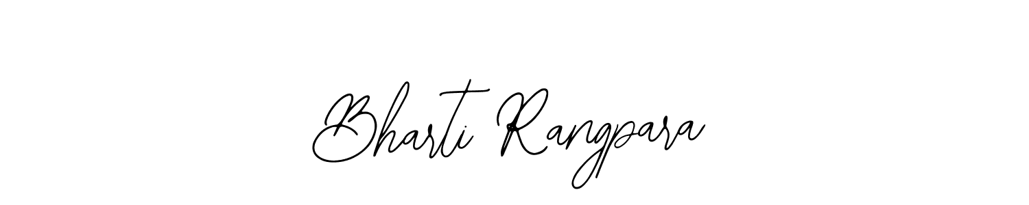 How to make Bharti Rangpara name signature. Use Bearetta-2O07w style for creating short signs online. This is the latest handwritten sign. Bharti Rangpara signature style 12 images and pictures png