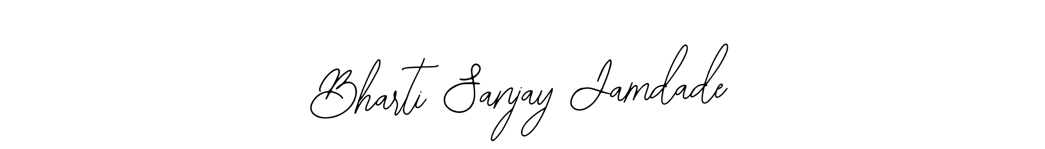You can use this online signature creator to create a handwritten signature for the name Bharti Sanjay Jamdade. This is the best online autograph maker. Bharti Sanjay Jamdade signature style 12 images and pictures png