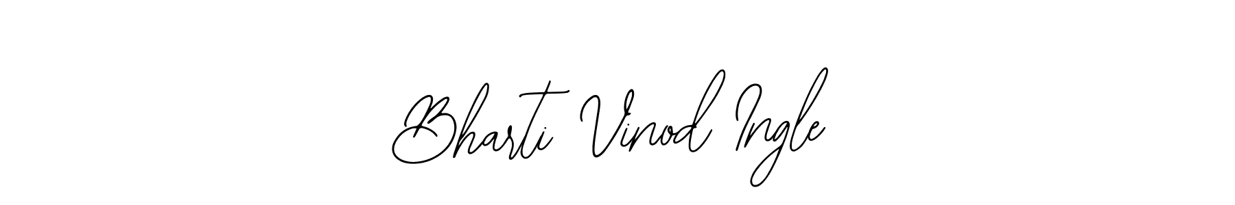 Make a short Bharti Vinod Ingle signature style. Manage your documents anywhere anytime using Bearetta-2O07w. Create and add eSignatures, submit forms, share and send files easily. Bharti Vinod Ingle signature style 12 images and pictures png