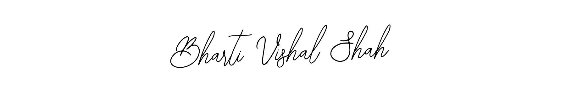 See photos of Bharti Vishal Shah official signature by Spectra . Check more albums & portfolios. Read reviews & check more about Bearetta-2O07w font. Bharti Vishal Shah signature style 12 images and pictures png