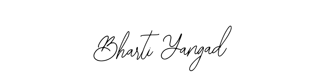 Bharti Yangad stylish signature style. Best Handwritten Sign (Bearetta-2O07w) for my name. Handwritten Signature Collection Ideas for my name Bharti Yangad. Bharti Yangad signature style 12 images and pictures png
