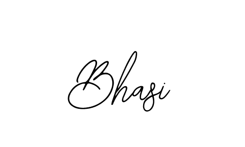 Design your own signature with our free online signature maker. With this signature software, you can create a handwritten (Bearetta-2O07w) signature for name Bhasi. Bhasi signature style 12 images and pictures png