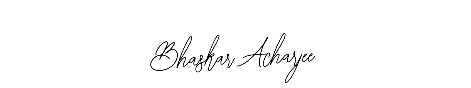 Design your own signature with our free online signature maker. With this signature software, you can create a handwritten (Bearetta-2O07w) signature for name Bhaskar Acharjee. Bhaskar Acharjee signature style 12 images and pictures png