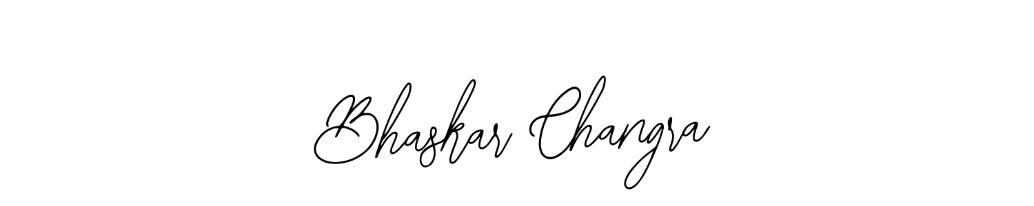 How to make Bhaskar Changra name signature. Use Bearetta-2O07w style for creating short signs online. This is the latest handwritten sign. Bhaskar Changra signature style 12 images and pictures png