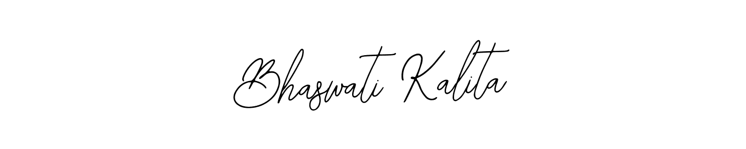 How to make Bhaswati Kalita name signature. Use Bearetta-2O07w style for creating short signs online. This is the latest handwritten sign. Bhaswati Kalita signature style 12 images and pictures png