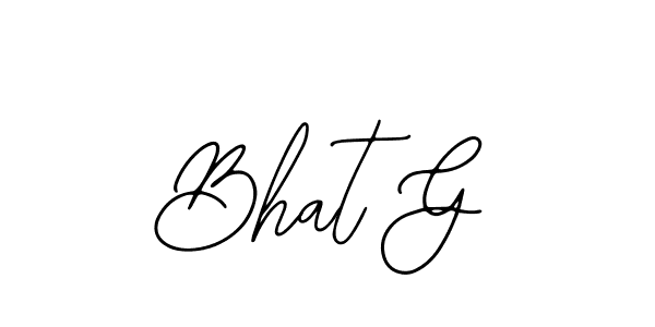 Also we have Bhat G name is the best signature style. Create professional handwritten signature collection using Bearetta-2O07w autograph style. Bhat G signature style 12 images and pictures png