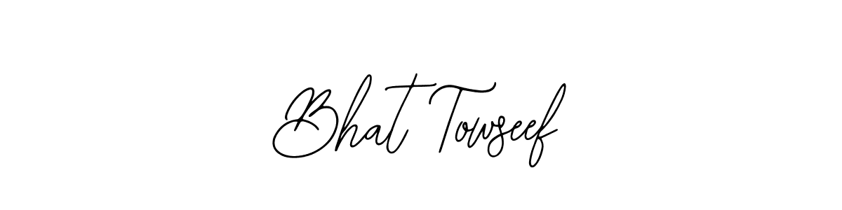 Similarly Bearetta-2O07w is the best handwritten signature design. Signature creator online .You can use it as an online autograph creator for name Bhat Towseef. Bhat Towseef signature style 12 images and pictures png
