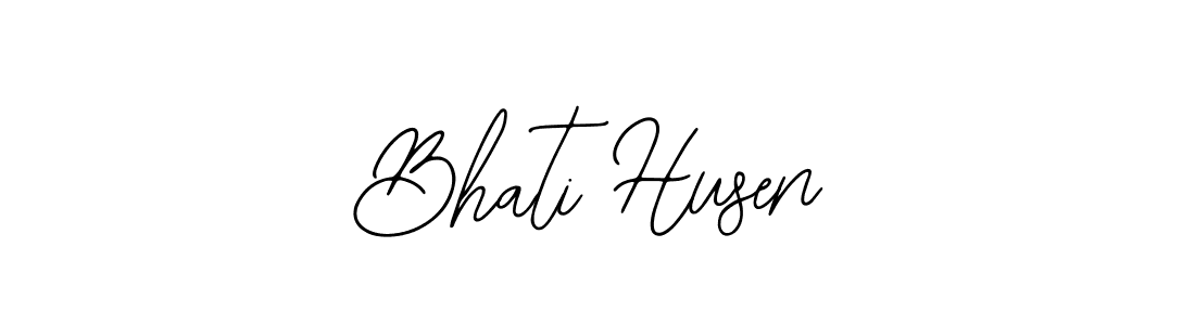 Use a signature maker to create a handwritten signature online. With this signature software, you can design (Bearetta-2O07w) your own signature for name Bhati Husen. Bhati Husen signature style 12 images and pictures png