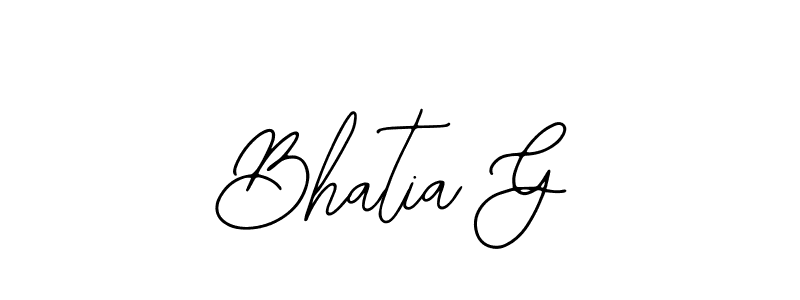 How to Draw Bhatia G signature style? Bearetta-2O07w is a latest design signature styles for name Bhatia G. Bhatia G signature style 12 images and pictures png