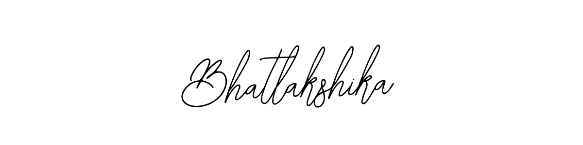 Design your own signature with our free online signature maker. With this signature software, you can create a handwritten (Bearetta-2O07w) signature for name Bhatlakshika. Bhatlakshika signature style 12 images and pictures png