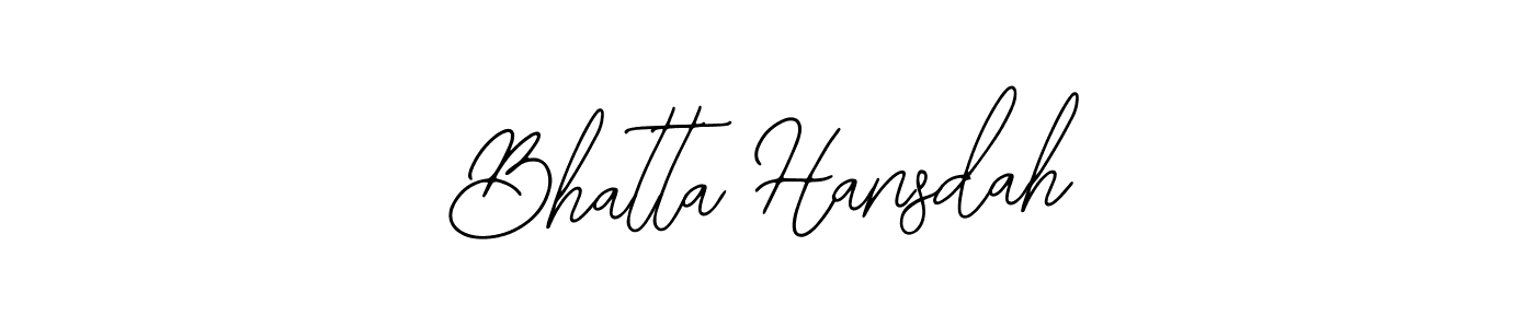 Use a signature maker to create a handwritten signature online. With this signature software, you can design (Bearetta-2O07w) your own signature for name Bhatta Hansdah. Bhatta Hansdah signature style 12 images and pictures png