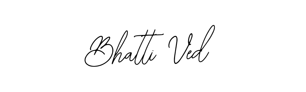 Similarly Bearetta-2O07w is the best handwritten signature design. Signature creator online .You can use it as an online autograph creator for name Bhatti Ved. Bhatti Ved signature style 12 images and pictures png