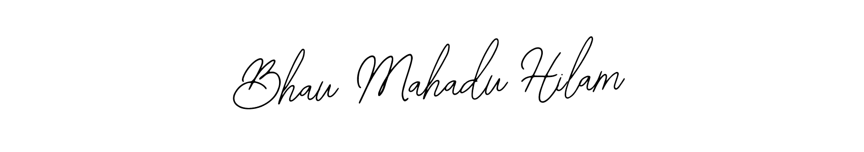 Create a beautiful signature design for name Bhau Mahadu Hilam. With this signature (Bearetta-2O07w) fonts, you can make a handwritten signature for free. Bhau Mahadu Hilam signature style 12 images and pictures png