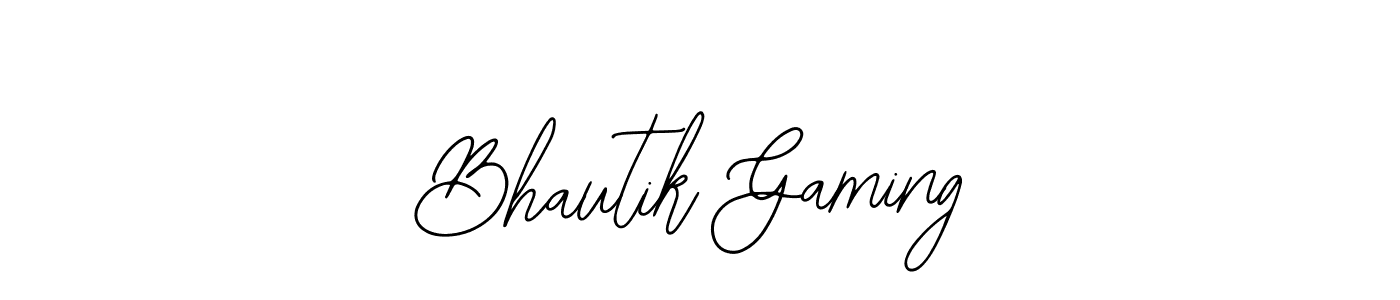 Make a beautiful signature design for name Bhautik Gaming. With this signature (Bearetta-2O07w) style, you can create a handwritten signature for free. Bhautik Gaming signature style 12 images and pictures png