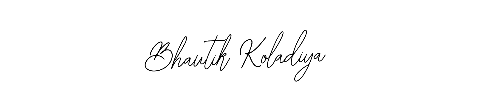 Make a beautiful signature design for name Bhautik Koladiya. With this signature (Bearetta-2O07w) style, you can create a handwritten signature for free. Bhautik Koladiya signature style 12 images and pictures png