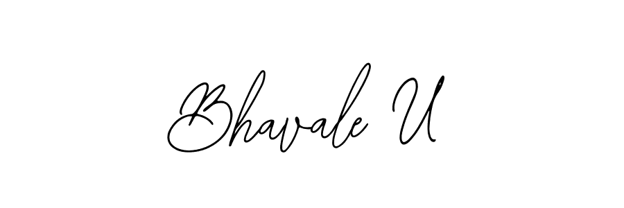 You can use this online signature creator to create a handwritten signature for the name Bhavale U. This is the best online autograph maker. Bhavale U signature style 12 images and pictures png