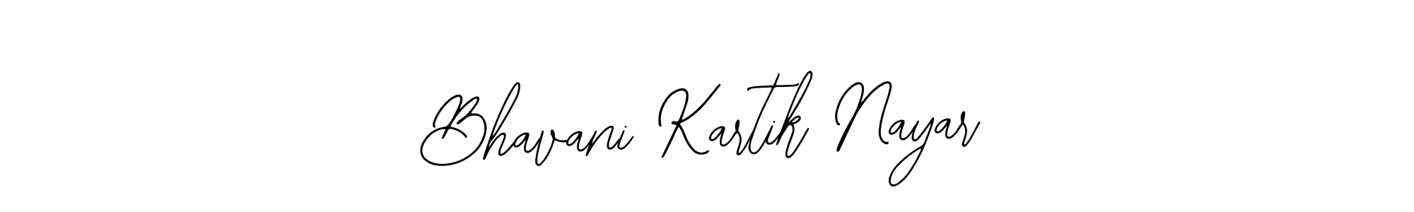 The best way (Bearetta-2O07w) to make a short signature is to pick only two or three words in your name. The name Bhavani Kartik Nayar include a total of six letters. For converting this name. Bhavani Kartik Nayar signature style 12 images and pictures png