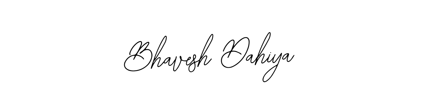 You should practise on your own different ways (Bearetta-2O07w) to write your name (Bhavesh Dahiya) in signature. don't let someone else do it for you. Bhavesh Dahiya signature style 12 images and pictures png