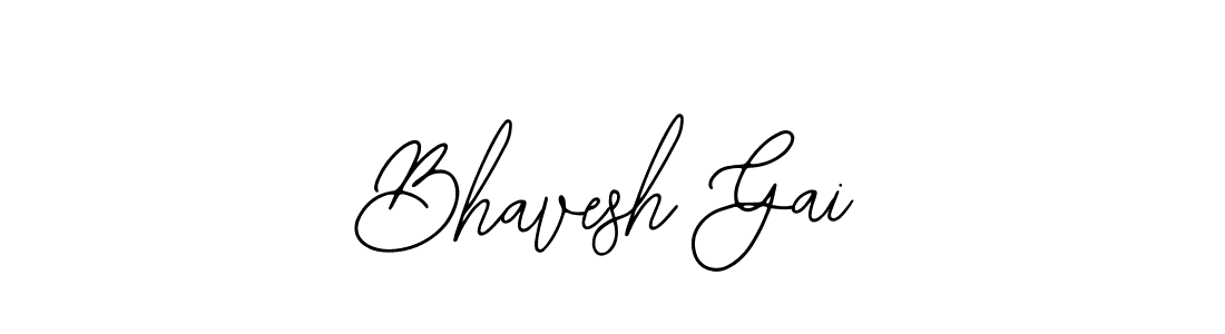 Use a signature maker to create a handwritten signature online. With this signature software, you can design (Bearetta-2O07w) your own signature for name Bhavesh Gai. Bhavesh Gai signature style 12 images and pictures png