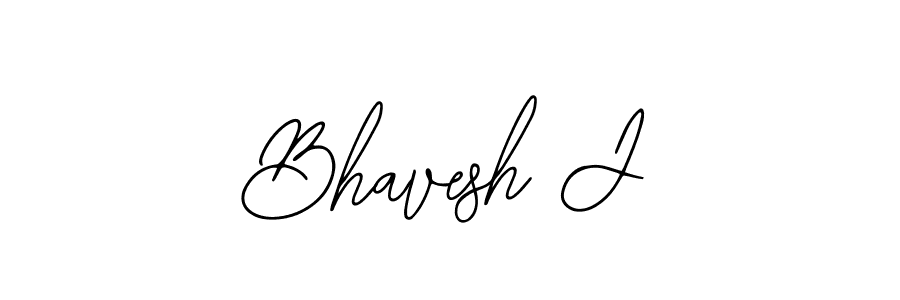 How to make Bhavesh J signature? Bearetta-2O07w is a professional autograph style. Create handwritten signature for Bhavesh J name. Bhavesh J signature style 12 images and pictures png