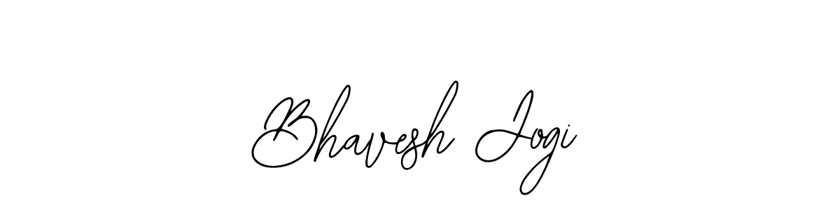 How to make Bhavesh Jogi name signature. Use Bearetta-2O07w style for creating short signs online. This is the latest handwritten sign. Bhavesh Jogi signature style 12 images and pictures png