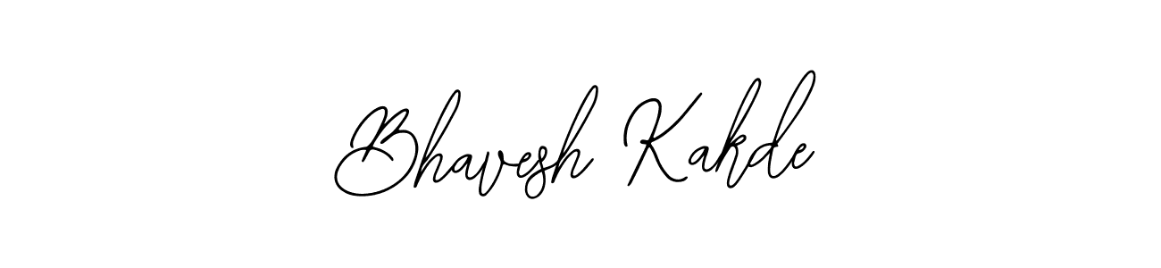 How to make Bhavesh Kakde name signature. Use Bearetta-2O07w style for creating short signs online. This is the latest handwritten sign. Bhavesh Kakde signature style 12 images and pictures png