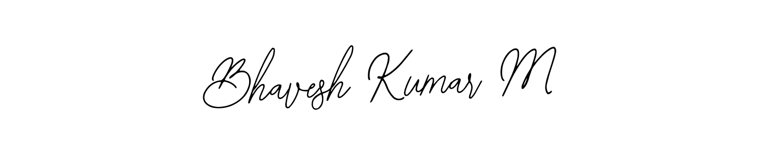Use a signature maker to create a handwritten signature online. With this signature software, you can design (Bearetta-2O07w) your own signature for name Bhavesh Kumar M. Bhavesh Kumar M signature style 12 images and pictures png