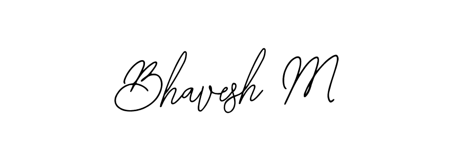 Design your own signature with our free online signature maker. With this signature software, you can create a handwritten (Bearetta-2O07w) signature for name Bhavesh M. Bhavesh M signature style 12 images and pictures png