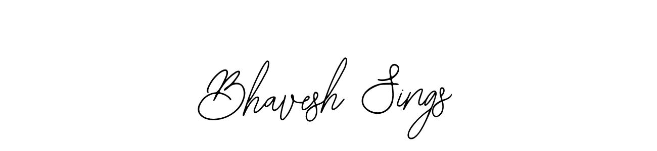 if you are searching for the best signature style for your name Bhavesh Sings. so please give up your signature search. here we have designed multiple signature styles  using Bearetta-2O07w. Bhavesh Sings signature style 12 images and pictures png