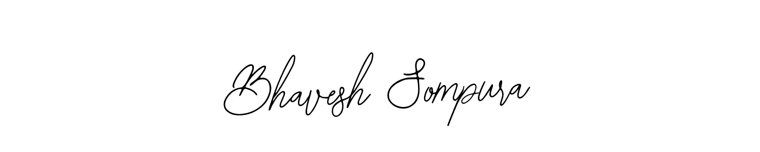 Bearetta-2O07w is a professional signature style that is perfect for those who want to add a touch of class to their signature. It is also a great choice for those who want to make their signature more unique. Get Bhavesh Sompura name to fancy signature for free. Bhavesh Sompura signature style 12 images and pictures png